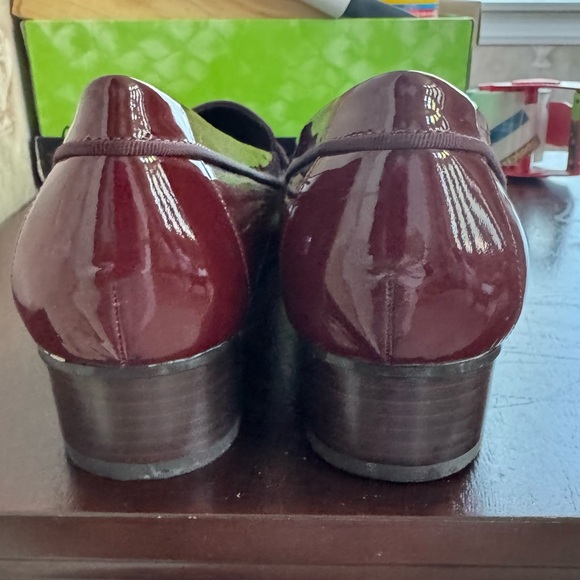 RALPH LAUREN PATENT LEATHER PENNY LOAFERS BURGUNDY SIZE 11B - Picture 5 of 8